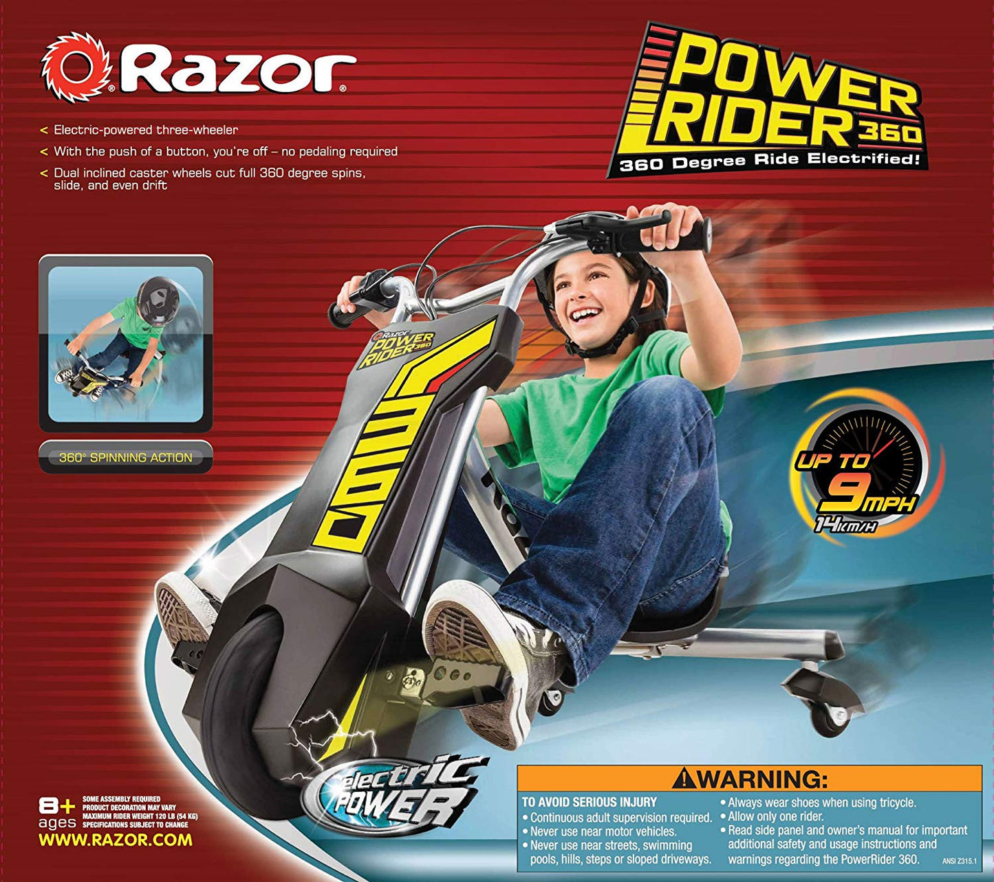 PowerRider 360 Black 13km/Hr