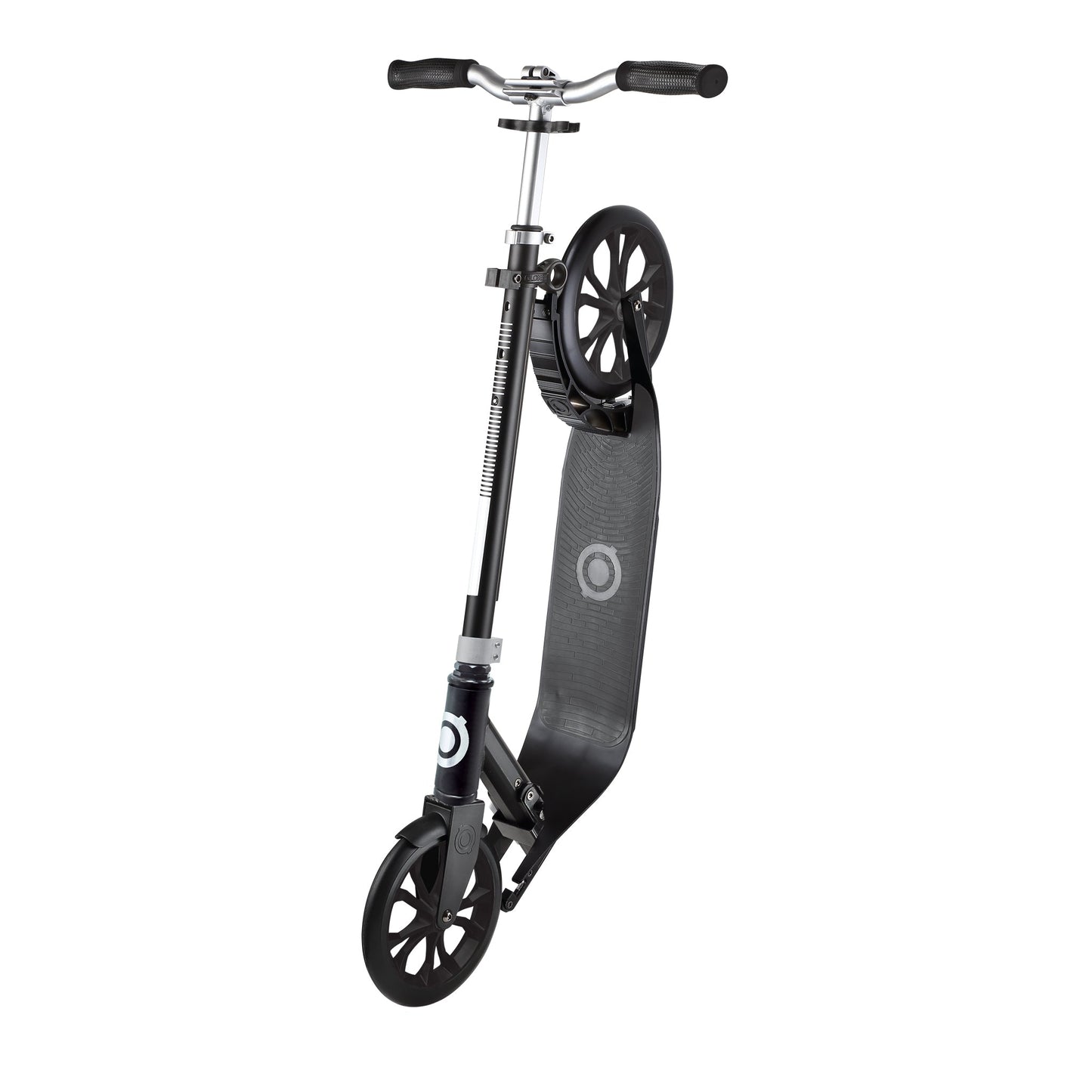 One NL 205-180 Duo: Adjustable 1-Second Folding Scooter for Adults - Lead Grey