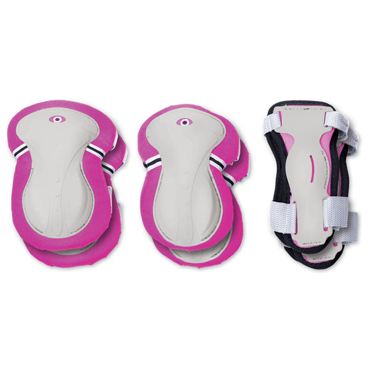 Junior Protective Gear (Elbows, Knees & Wrists) Size XS - Deep Pink