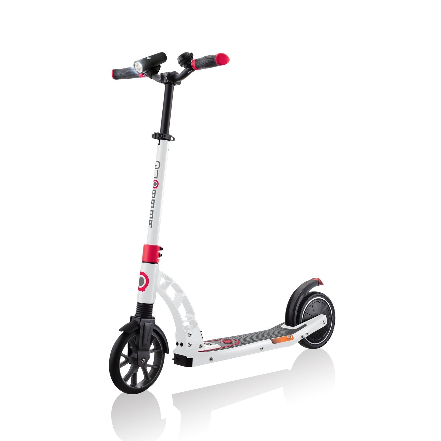 One K E-Motion 15 Electric Scooter: Foldable 2-Wheel Electric Scooter for Teens - Red/White