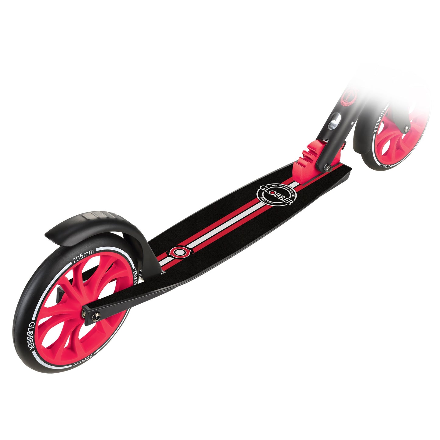 NL 205: Big Wheel Scooter for Kids and Teens - Red/Black