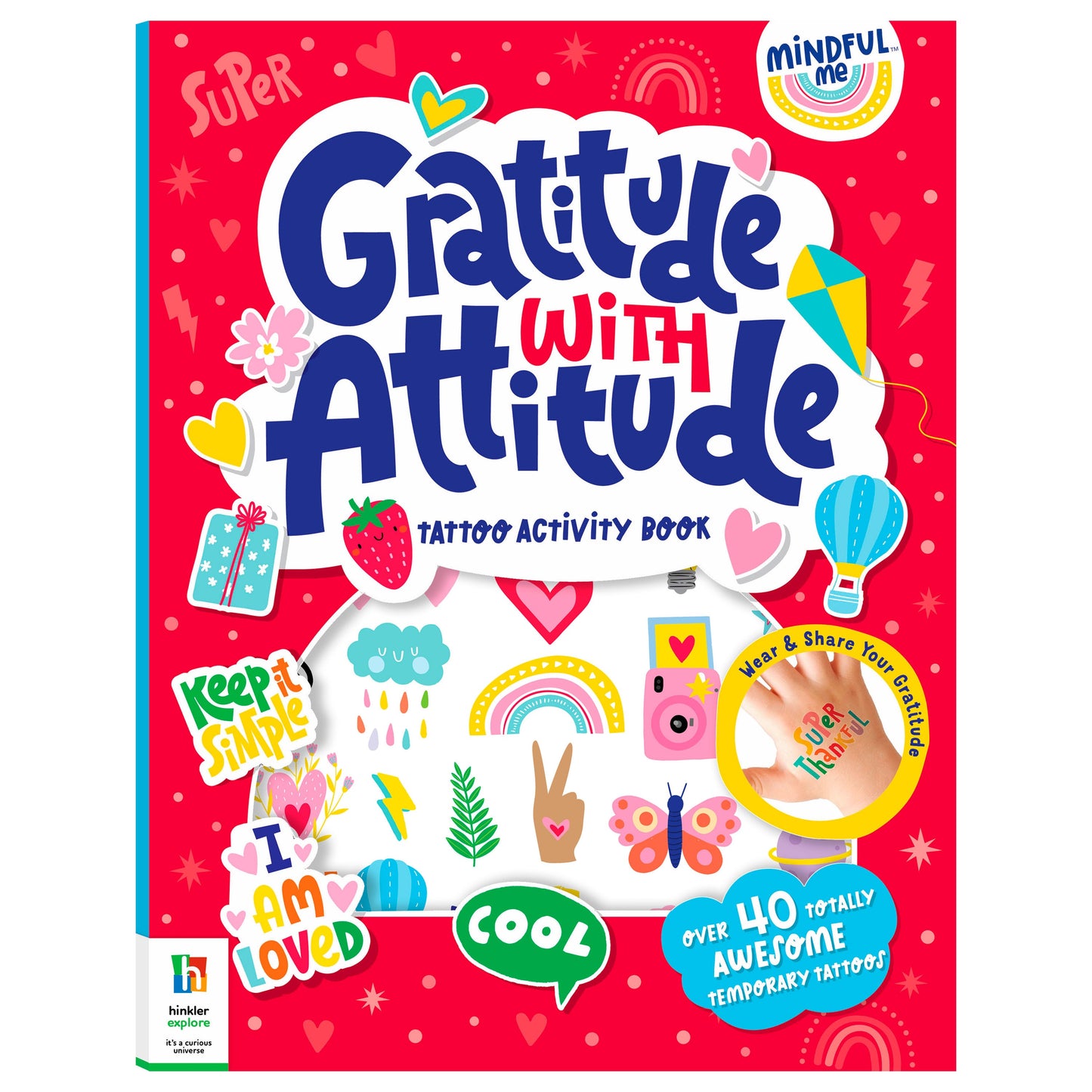 Mindful Me Gratitude with Attitude Tattoo Activity Book